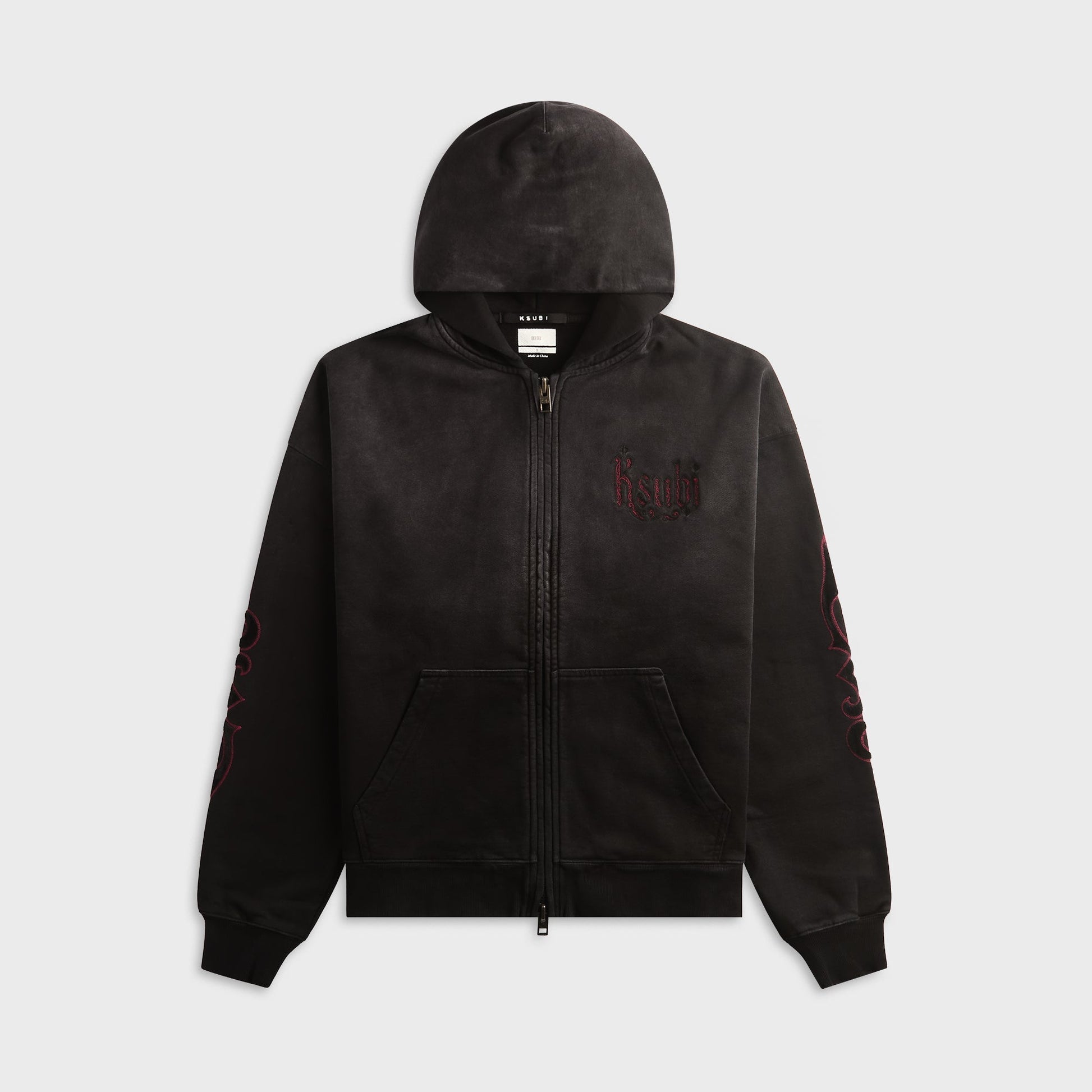 Ksubi Paise Ekcess Hoodie - Black Fade