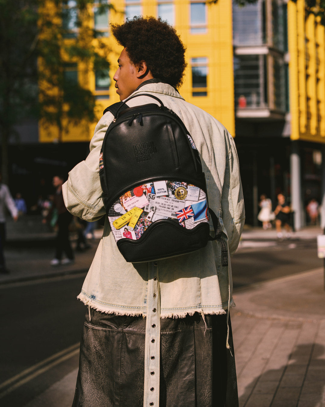 SPRAYGROUND LONDON FASHION WEEK MOODBOARD MONTAGE BACKPACK
