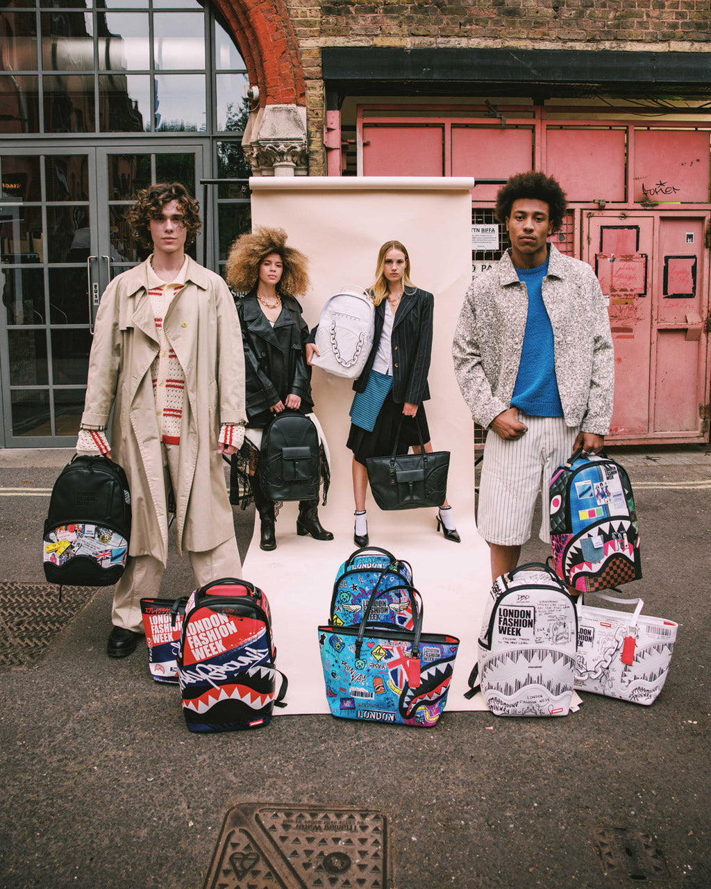 SPRAYGROUND LONDON FASHION WEEK MOODBOARD MONTAGE BACKPACK