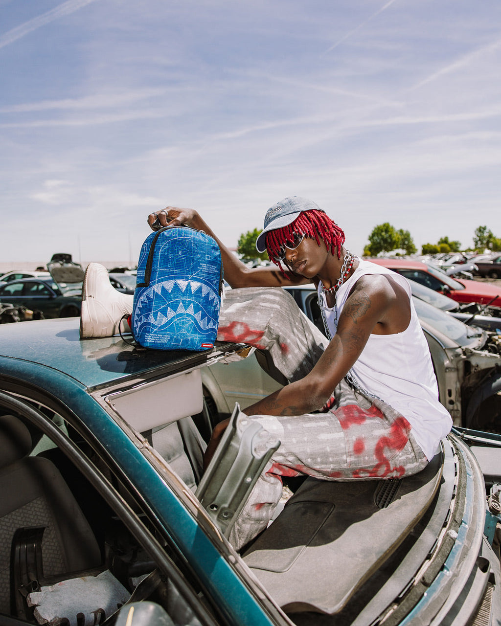 SPRAYGROUND MINI SCHEMATICS SHARK BACKPACK