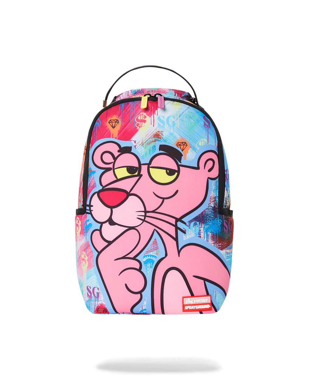 SPRAYGROUND SMALL BACKPACK: PINK PANTHER ART CLASS
