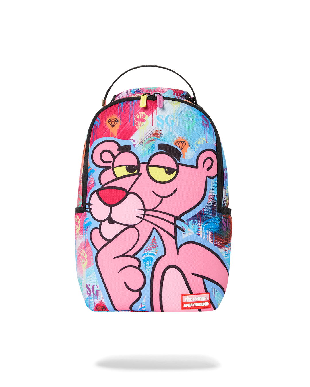 SPRAYGROUND SMALL BACKPACK: PINK PANTHER ART CLASS