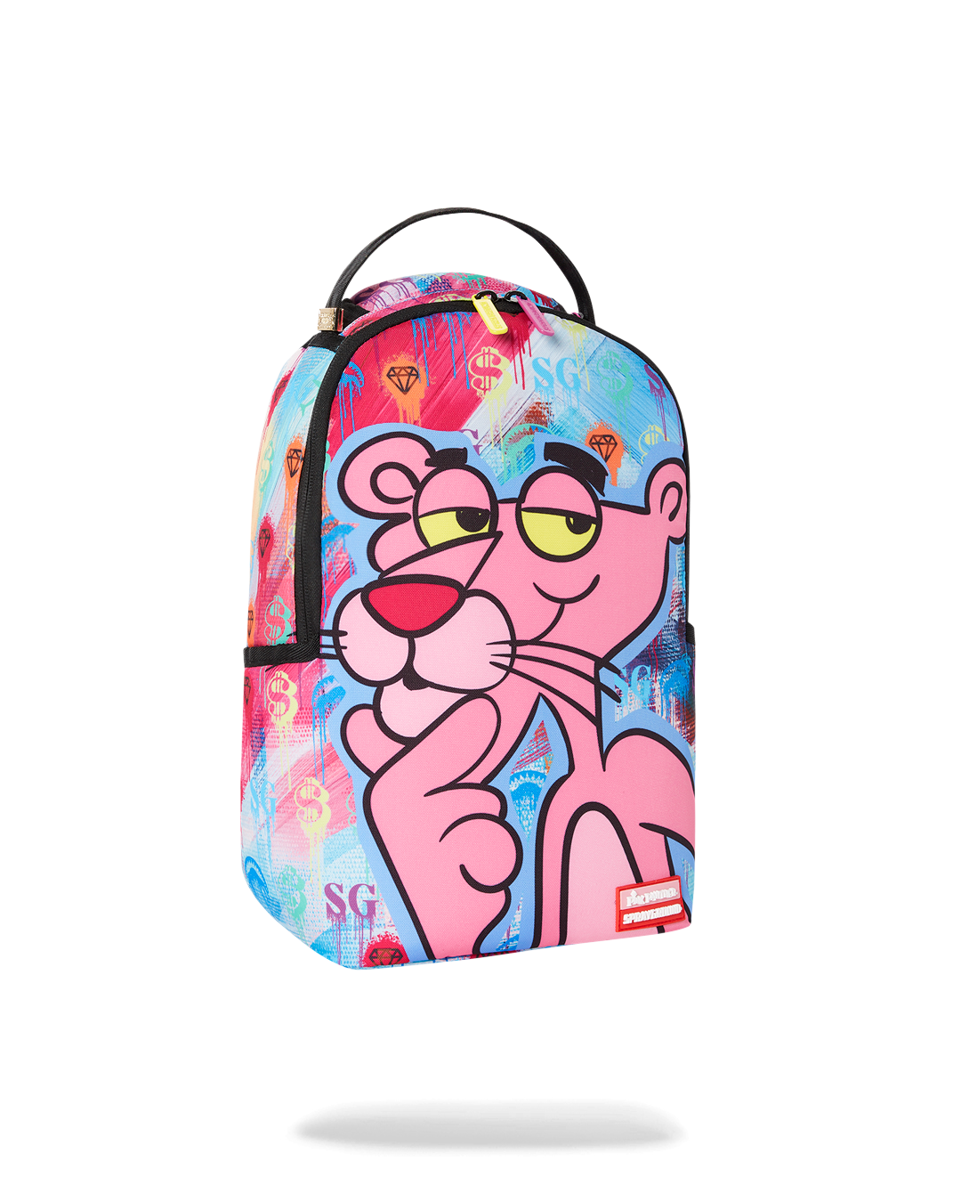 SPRAYGROUND SMALL BACKPACK: PINK PANTHER ART CLASS