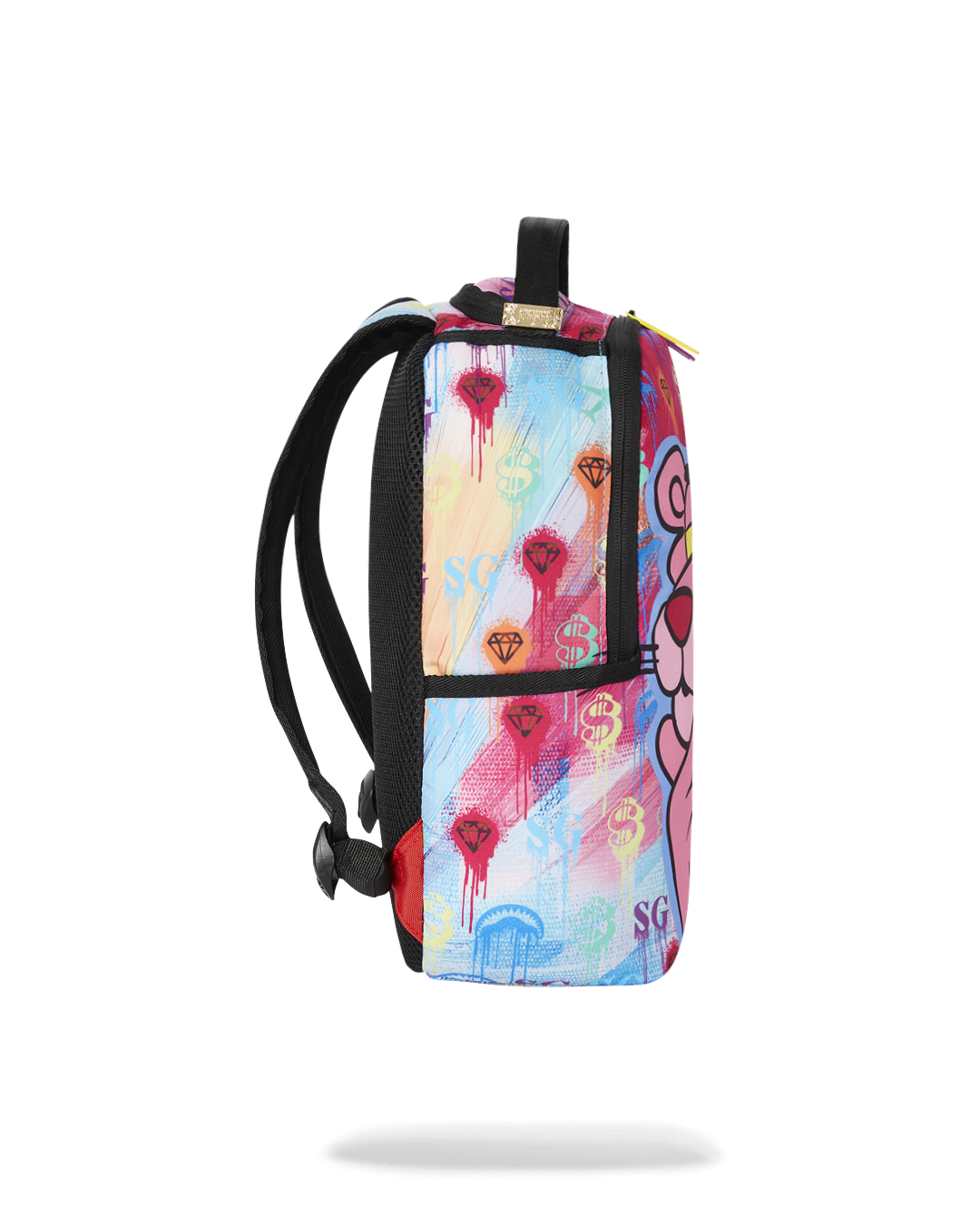 SPRAYGROUND SMALL BACKPACK: PINK PANTHER ART CLASS