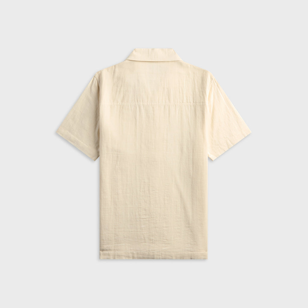Maharishi 7316 Light Double Voile Cuban Shirt - Ecru
