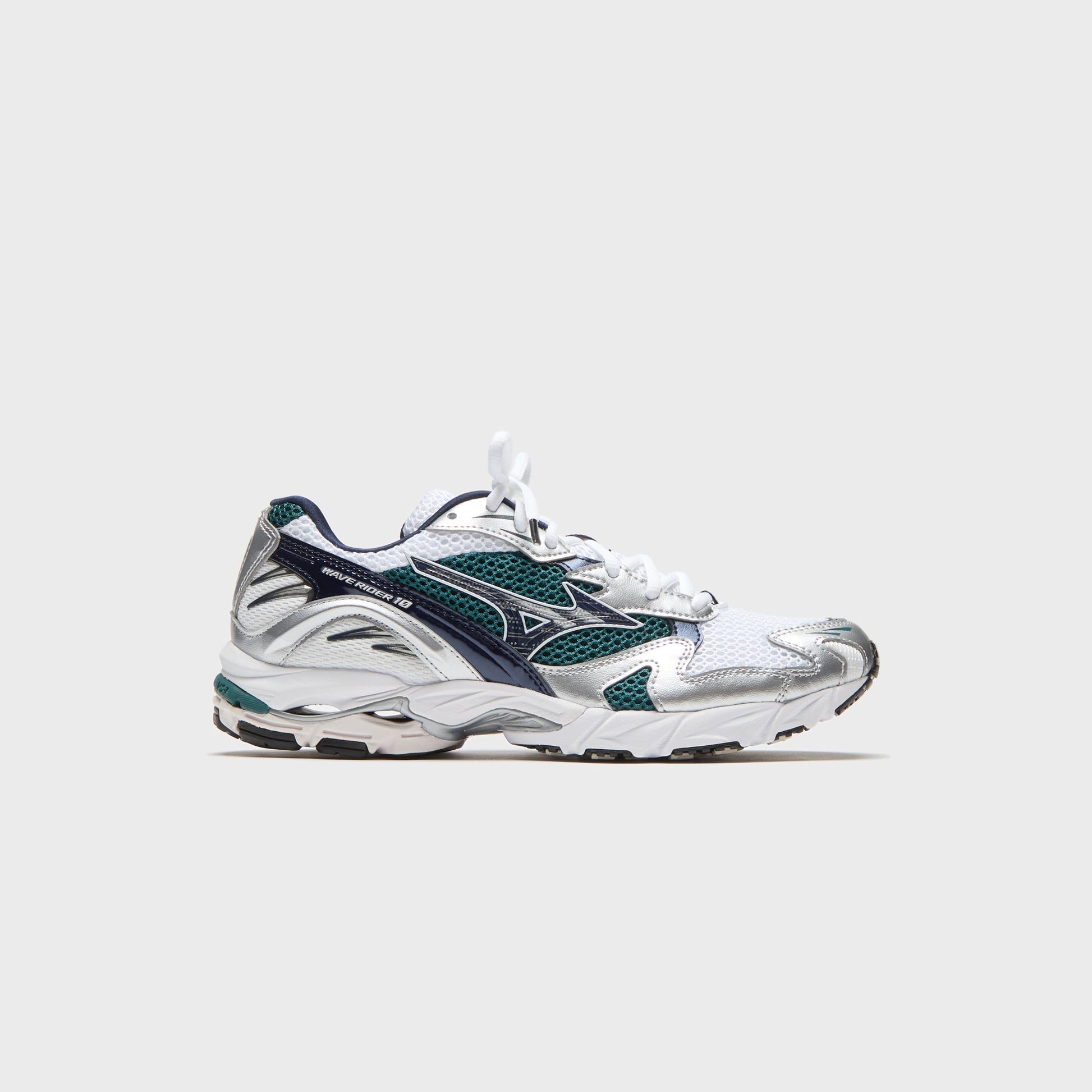 Mizuno Wave Rider 10 - White / Baritone Blue