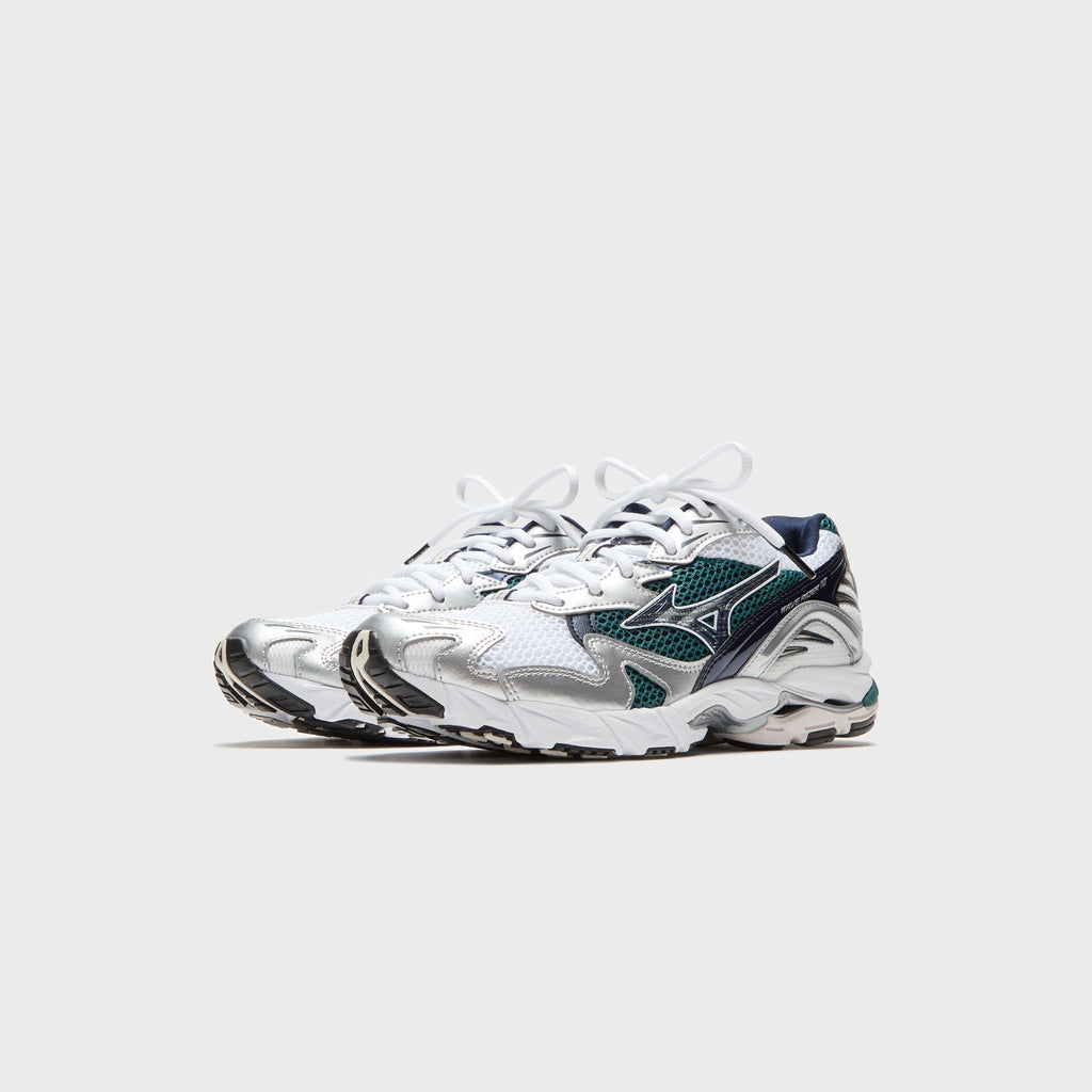 Mizuno Wave Rider 10 - White / Baritone Blue