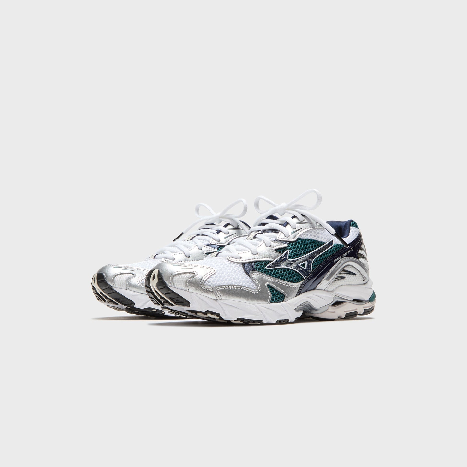 Mizuno Wave Rider 10 - White / Baritone Blue