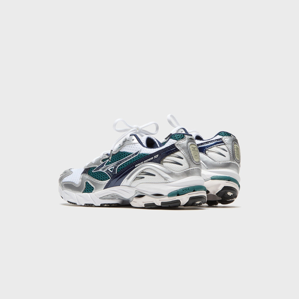 Mizuno Wave Rider 10 - White / Baritone Blue