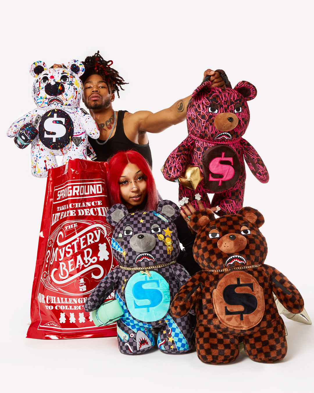 SPRAYGROUND MYSTERY BEARS PACK (COLLECT ALL 5)