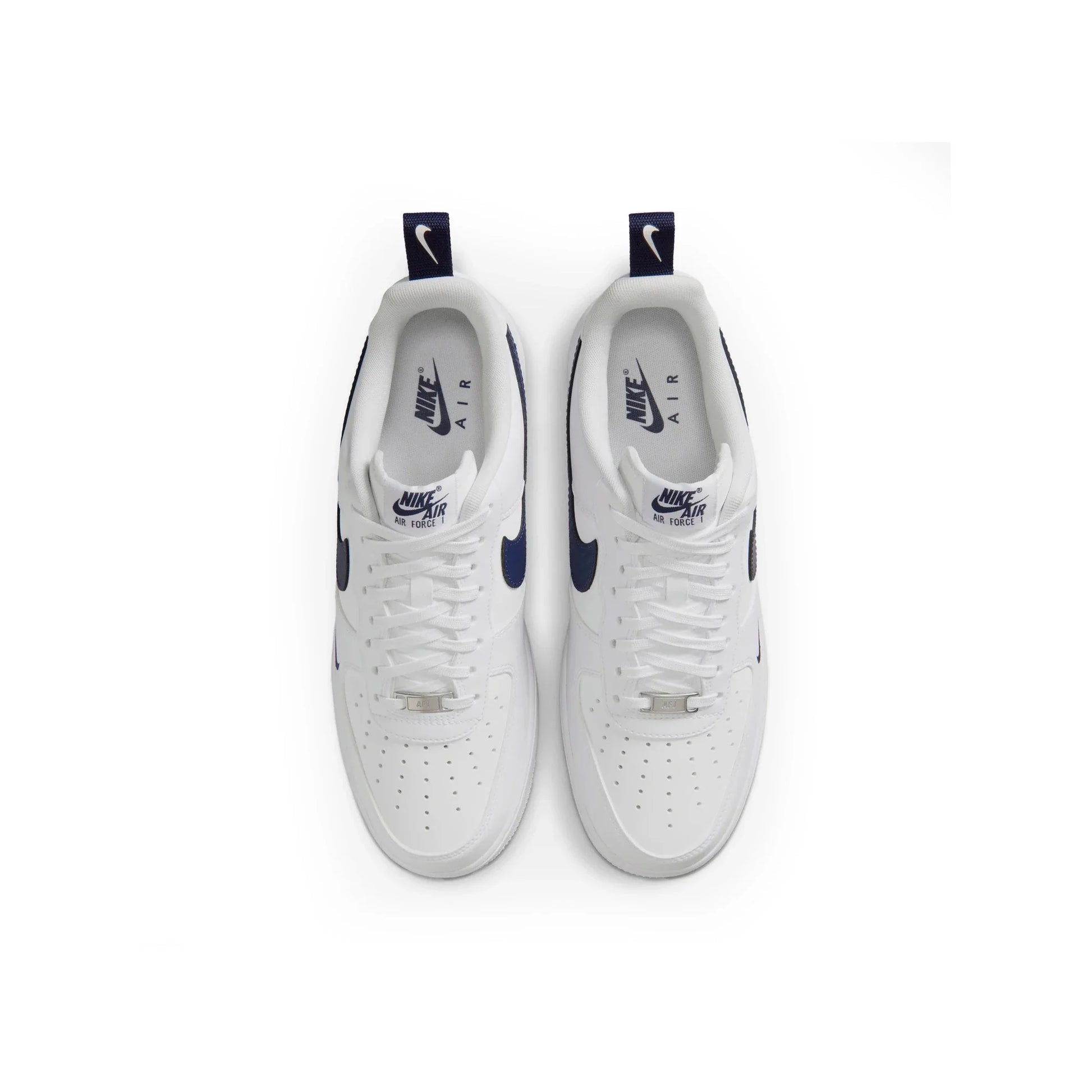 Nike Air Force 1 Low '07 LV8 'Carbon Fiber Swoosh White Midnight Navy'