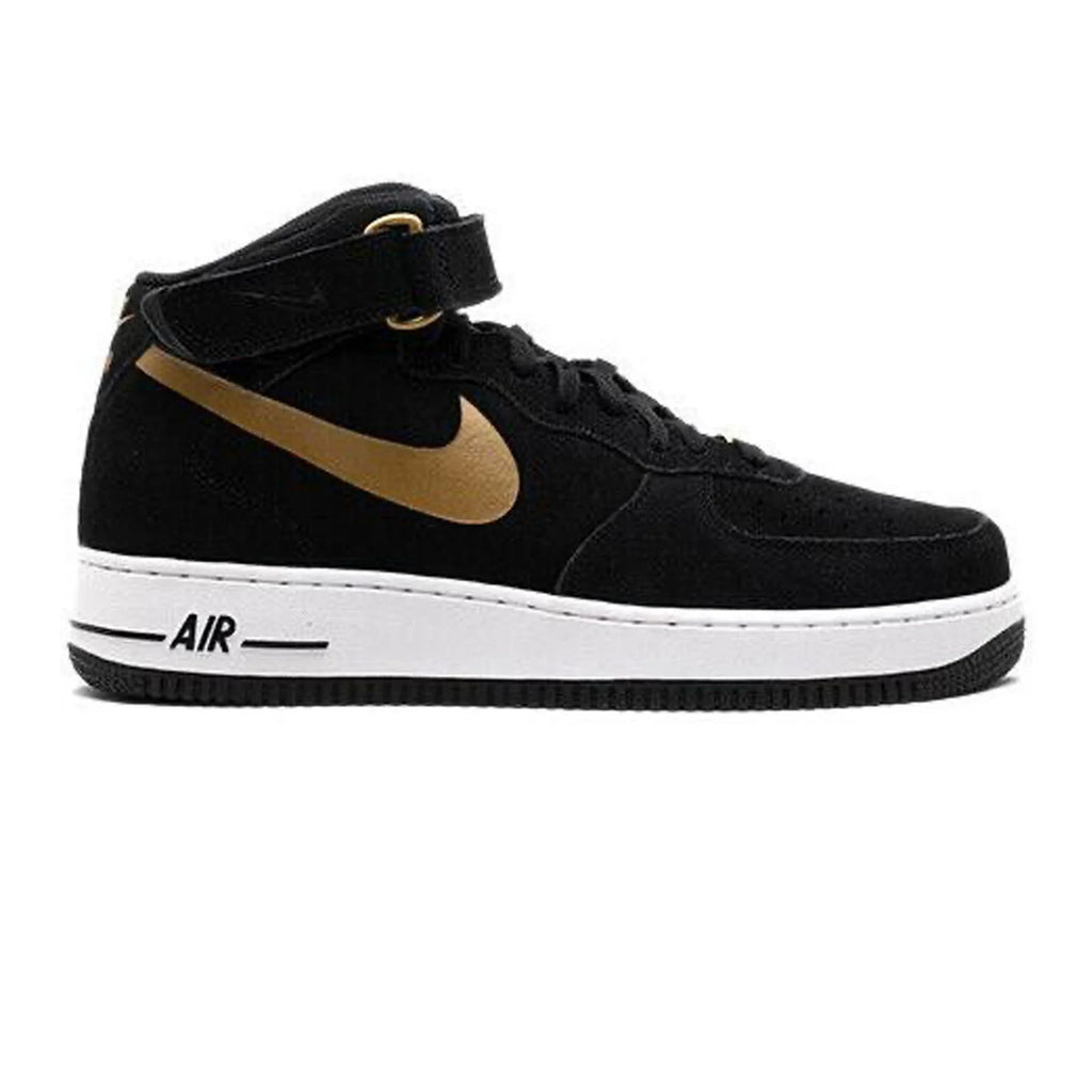 Nike Air Force 1 Mid 'Black Metallic Gold'