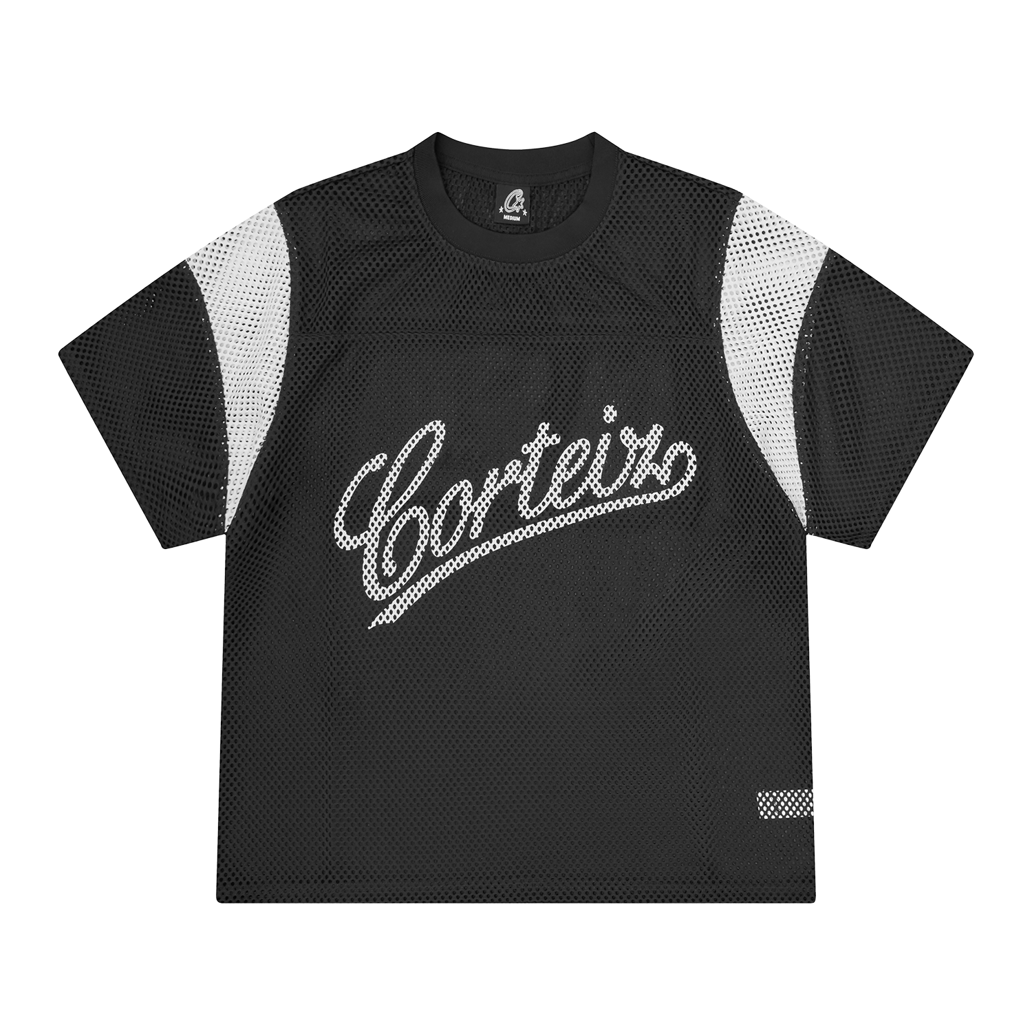 Corteiz OPEN MESH PANEL JERSEY [BLACK/WHITE] CRTZRTW