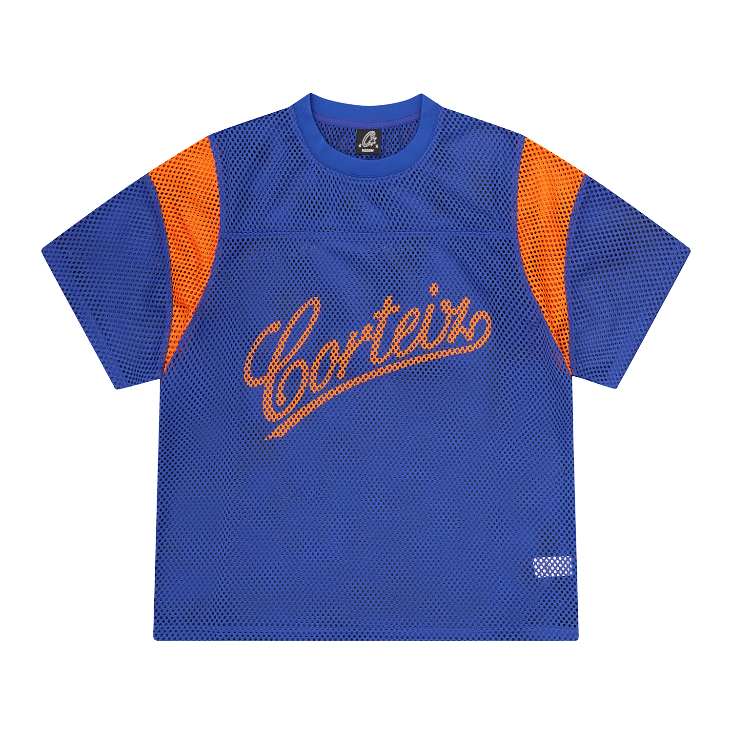 Corteiz OPEN MESH PANEL JERSEY [BLUE/ORANGE] CRTZRTW