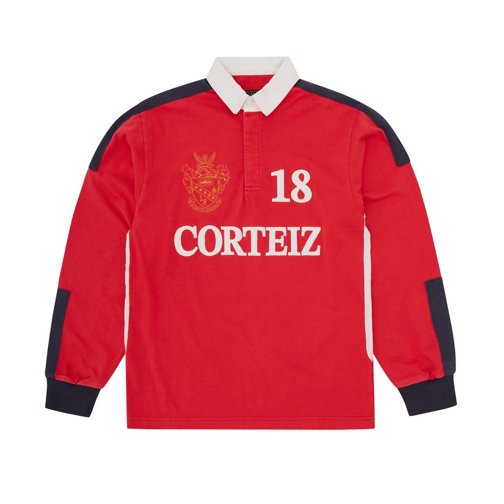 Corteiz PANELLED RUGBY [RED] CRTZRTW