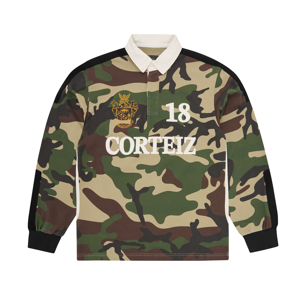 Corteiz PANELLED RUGBY [WOODLAND CAMO] CRTZRTW