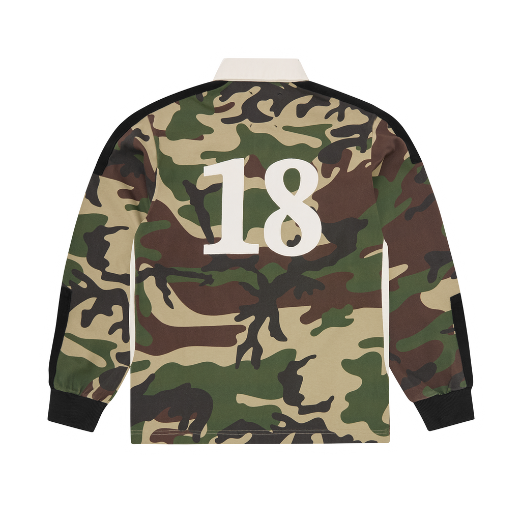 Corteiz PANELLED RUGBY [WOODLAND CAMO] CRTZRTW