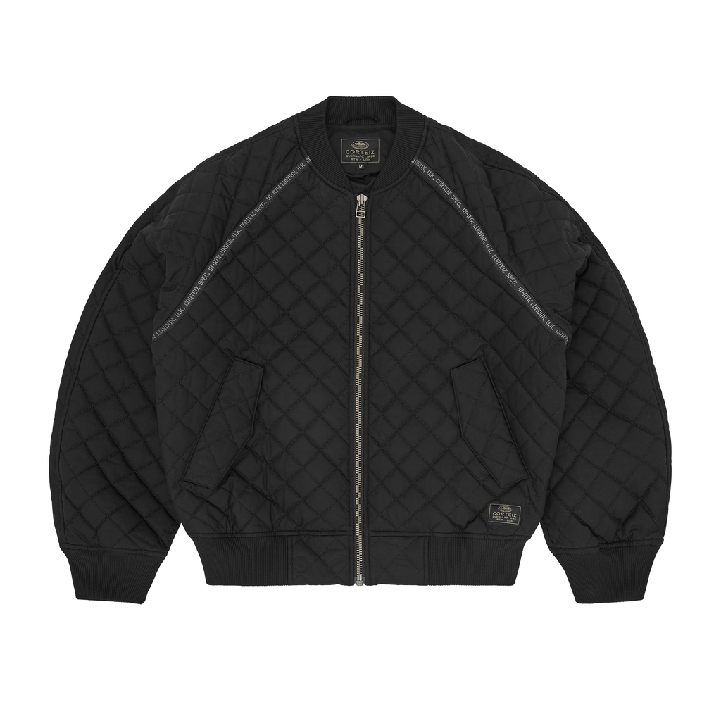 Corteiz QUILTED EXCHANGE BOMBER [BLACK] CRTZRTW
