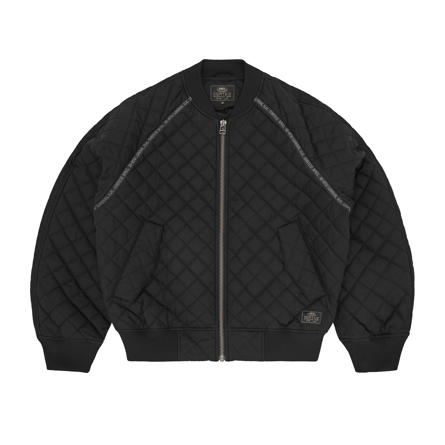 Corteiz QUILTED EXCHANGE BOMBER [BLACK] CRTZRTW