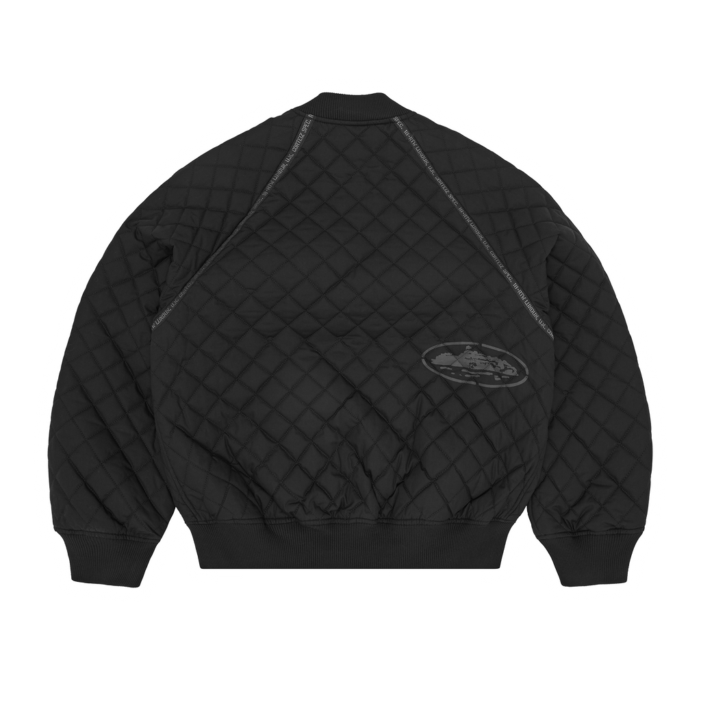 Corteiz QUILTED EXCHANGE BOMBER [BLACK] CRTZRTW