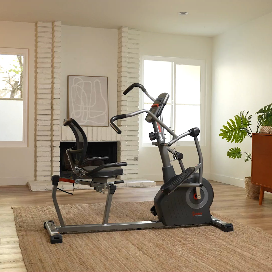 Sunny Health & Fitness Performance Elite Magnetic Recumbent Elliptical Cross Trainer