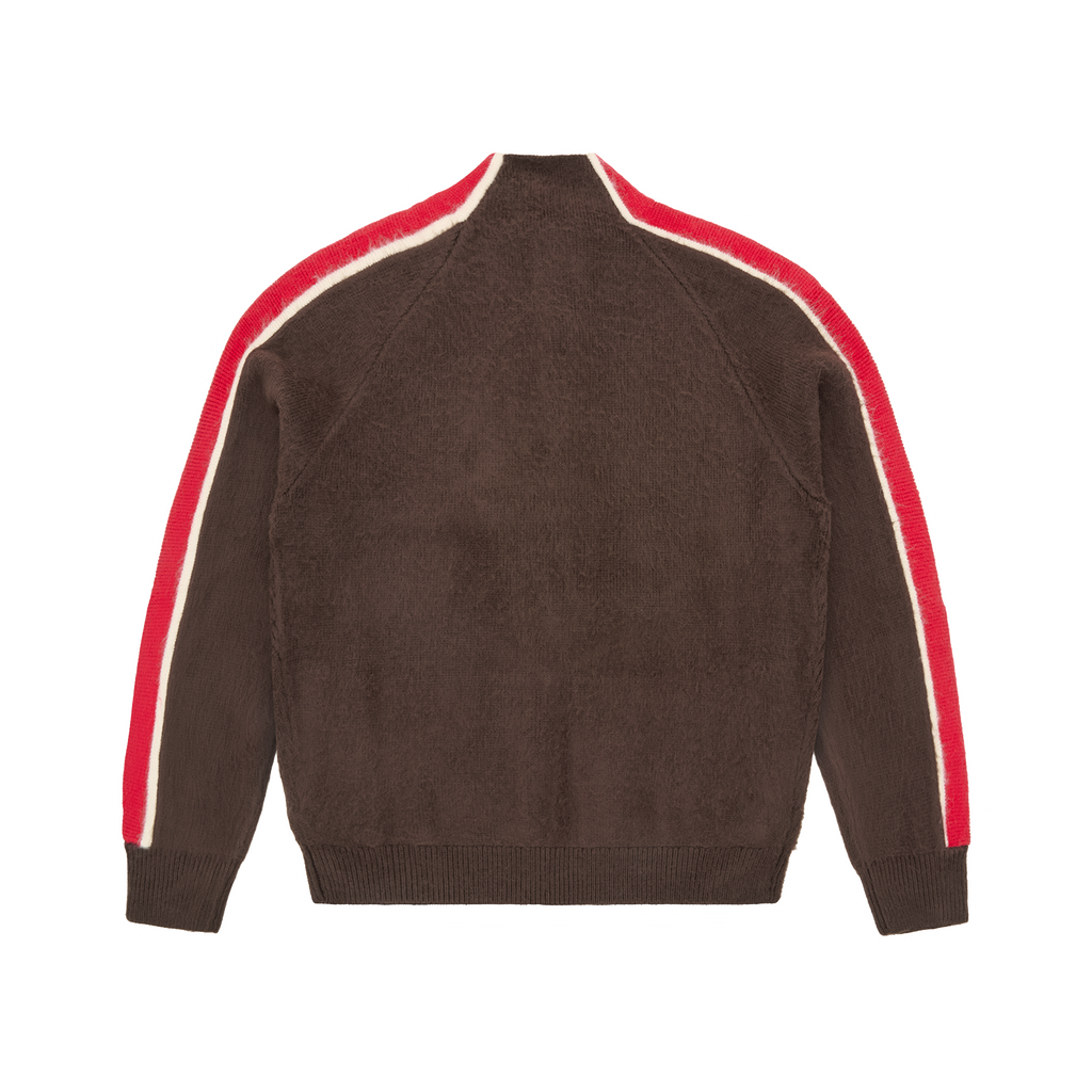 Corteiz MULTI STRIPE KNIT ZIP UP [BROWN] CRTZRTW