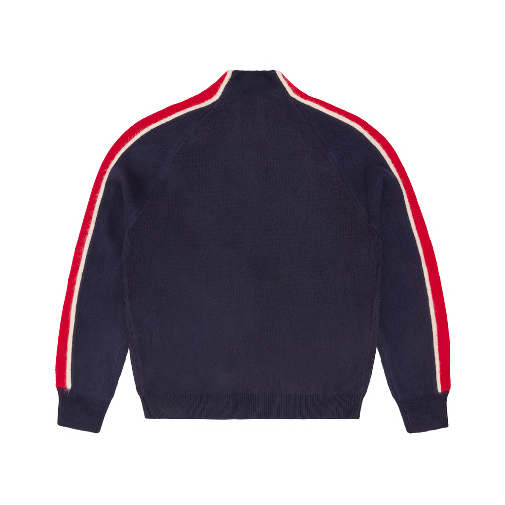 Corteiz MULTI STRIPE KNIT ZIP UP [NAVY] CRTZRTW