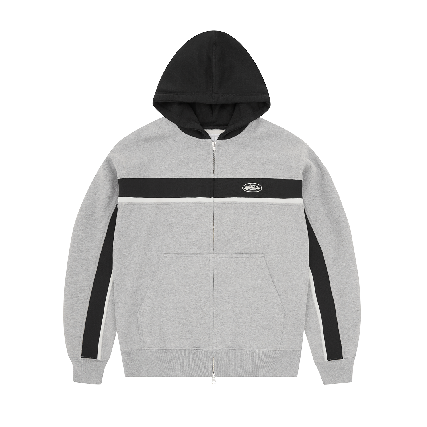 Corteiz RIBBED SPORTEIZ ZIP HOODIE [HEATHER GREY] CRTZRTW