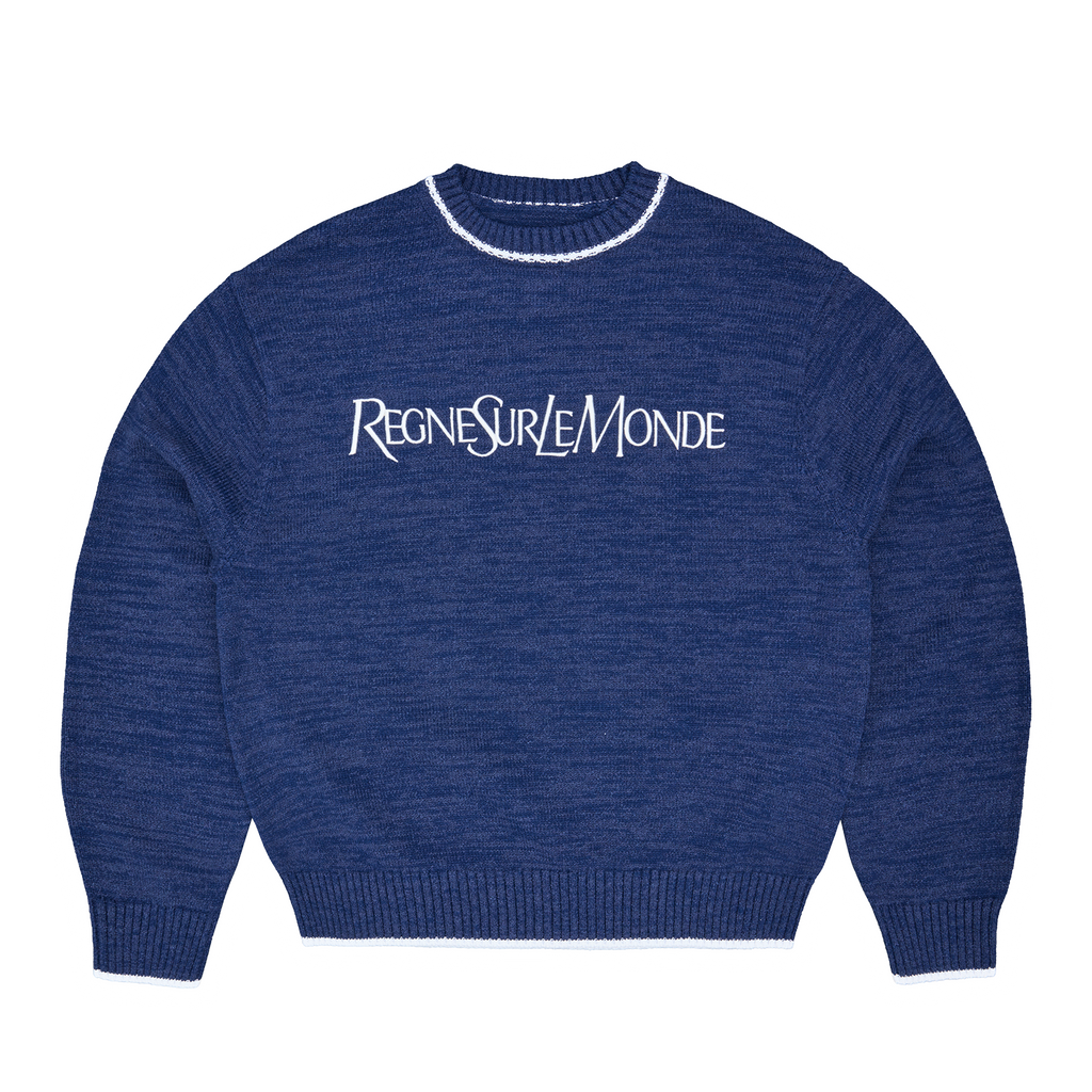 Corteiz RSLM KNIT CREWNECK [NAVY] CRTZRTW