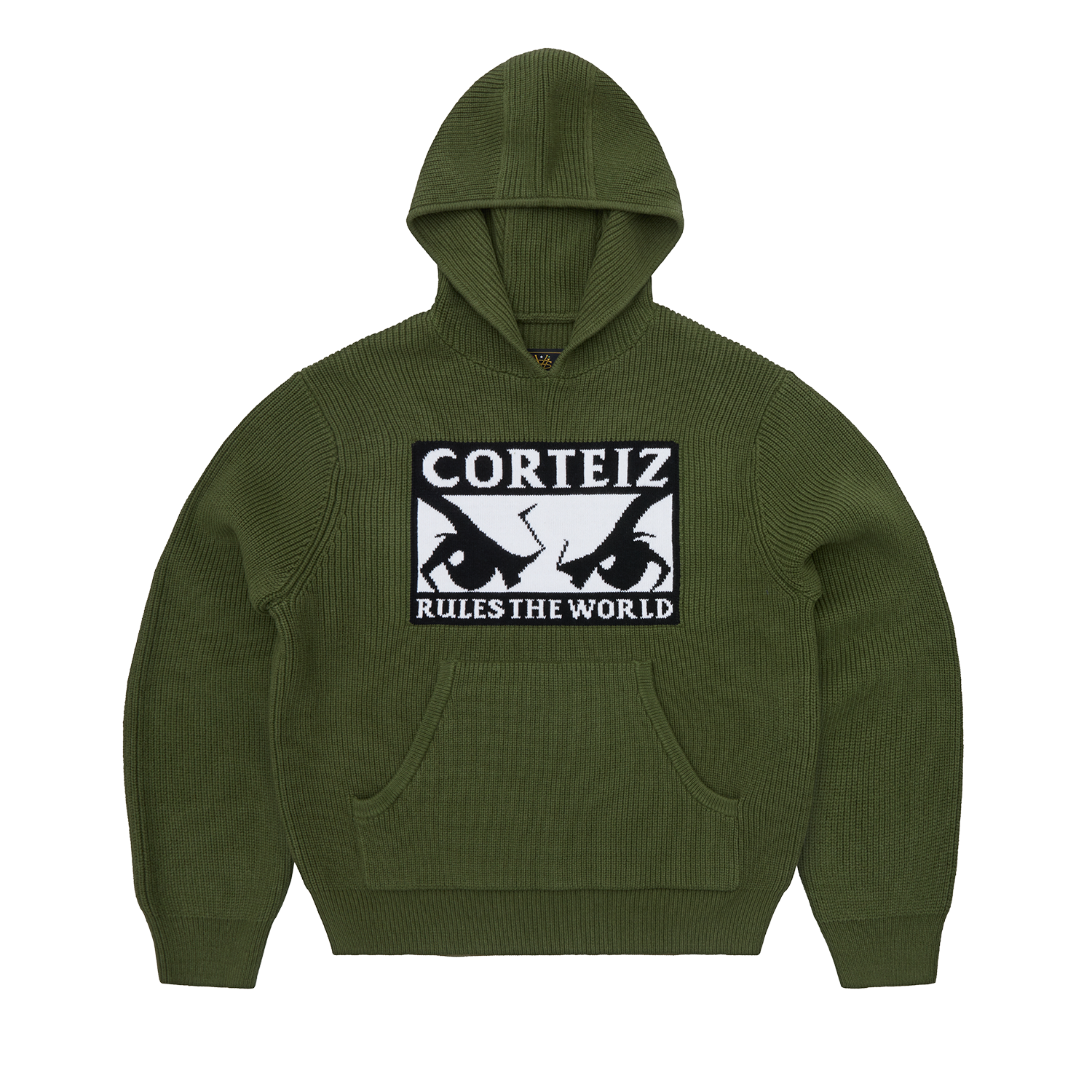 Corteiz HUEY KNIT HOODIE [OLIVE] CRTZRTW