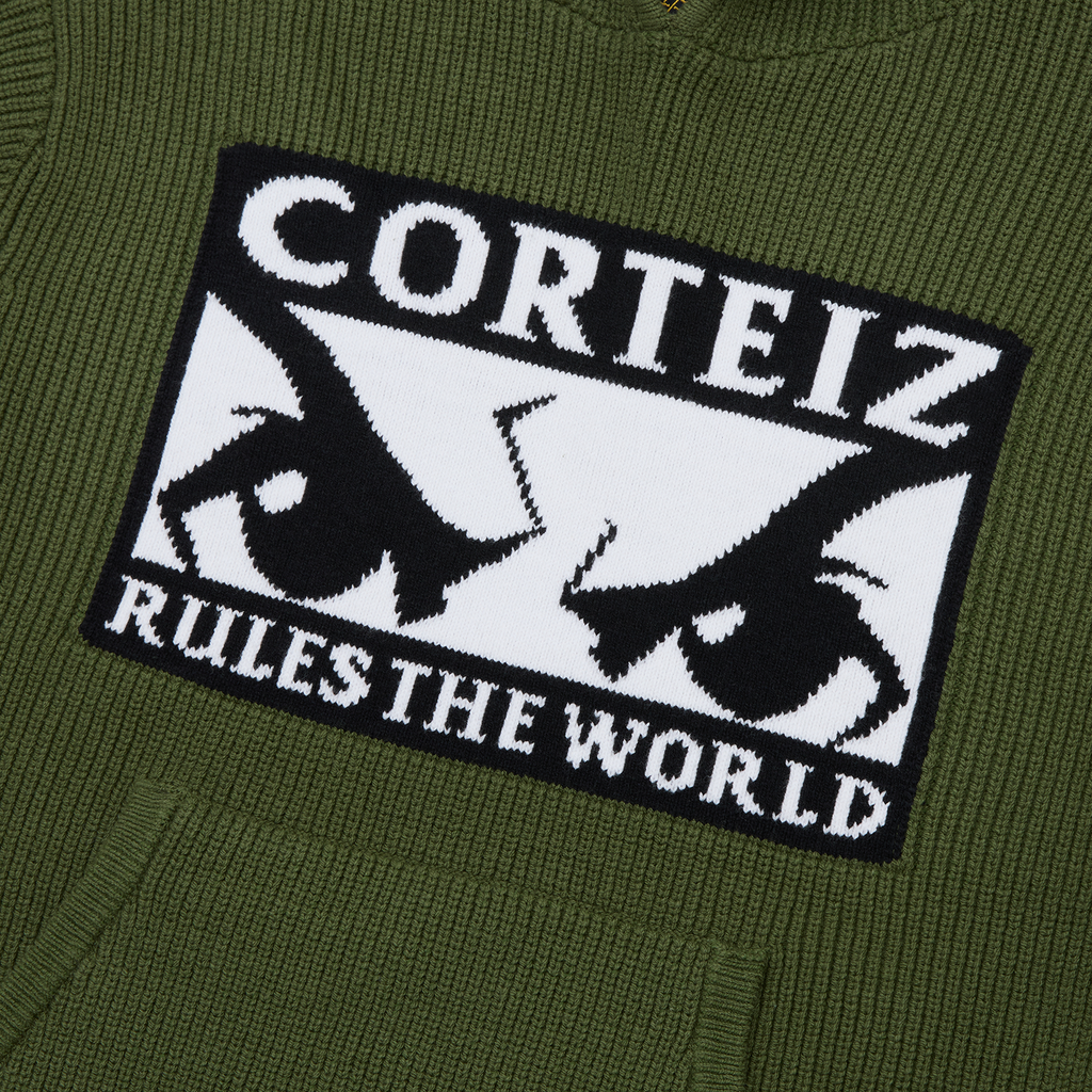 Corteiz HUEY KNIT HOODIE [OLIVE] CRTZRTW