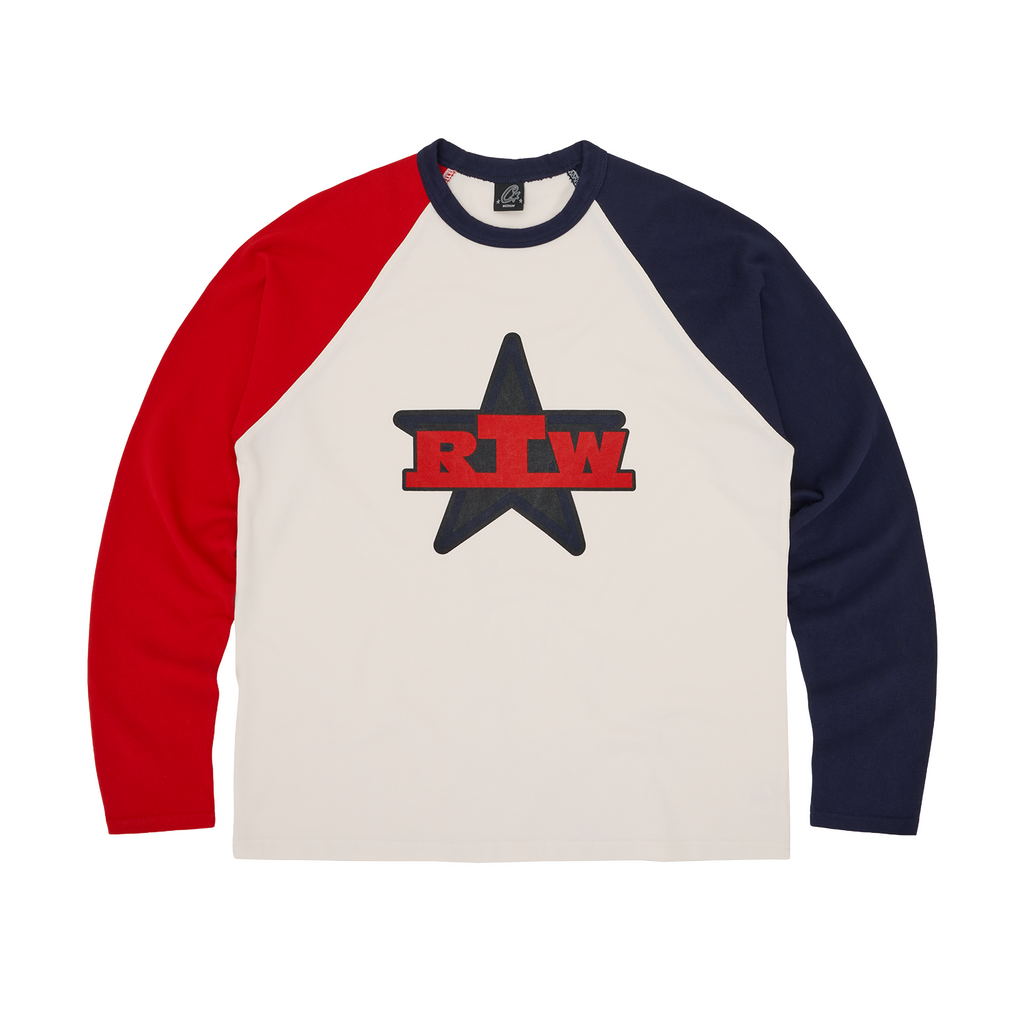 Corteiz RTW STAR RAGLAN LS [NAVY/RED] CRTZRTW