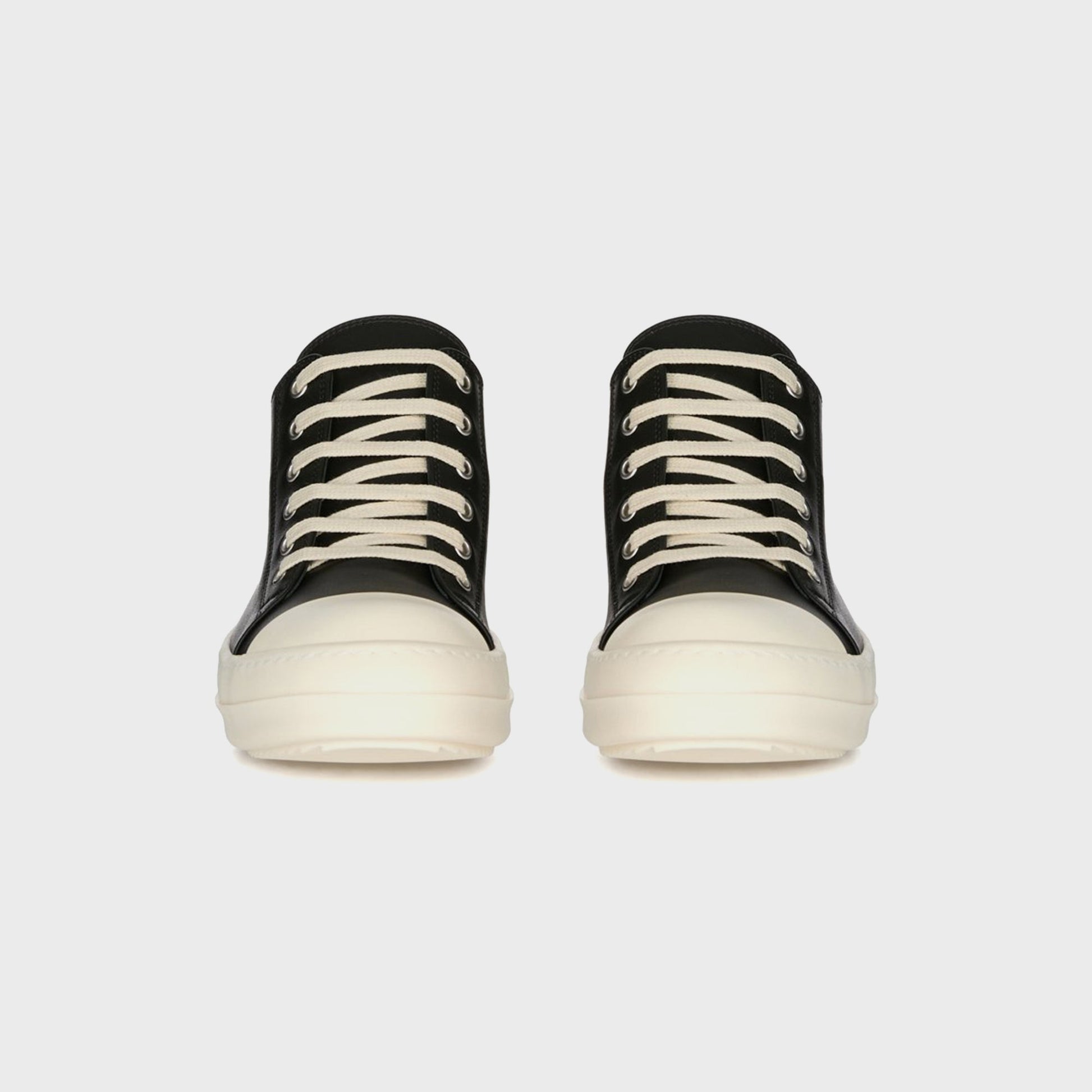 Rick Owens SS26 Temple Low Sneaks - Black / Milk