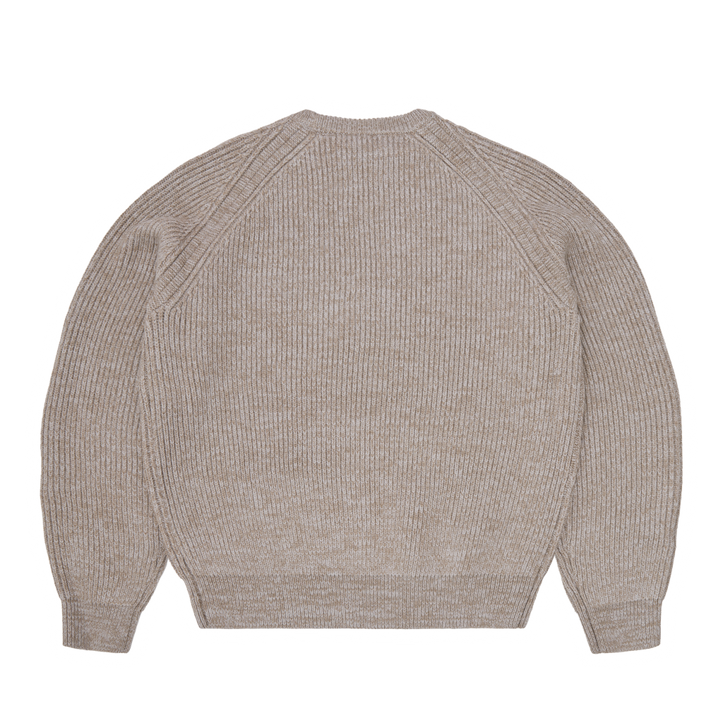 Corteiz SCRIPT POCKET KNIT SWEATER [OATMEAL] CRTZRTW
