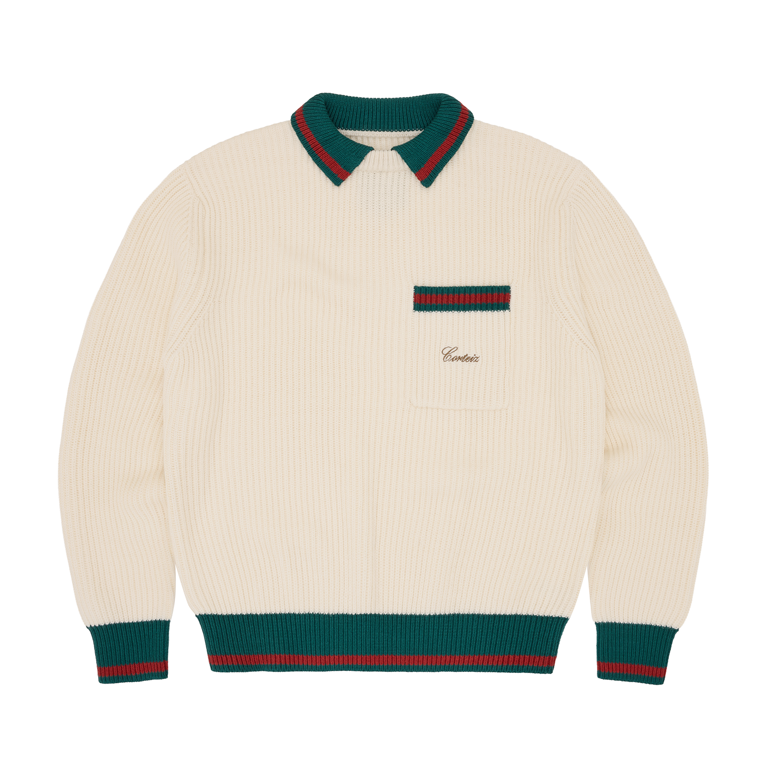 Corteiz GIANNI KNIT POLO SWEATER [CREAM] CRTZRTW