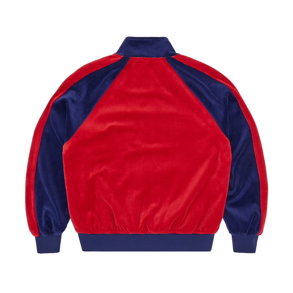 Corteiz PISTA VELOUR TRACK JACKET [NAVY/RED] CRTZRTW