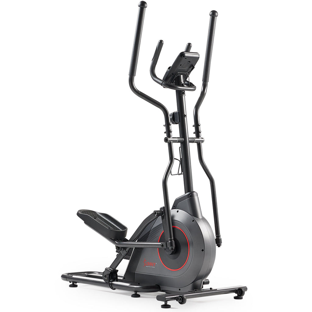 Sunny Health & Fitness Ultra Silent Smart Elliptical Exerciser with 16” Long Stride Training Machine
