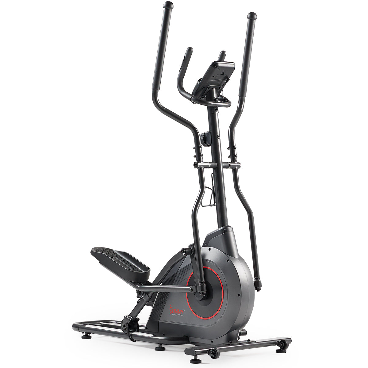 Sunny Health & Fitness Ultra Silent Smart Elliptical Exerciser with 16” Long Stride Training Machine