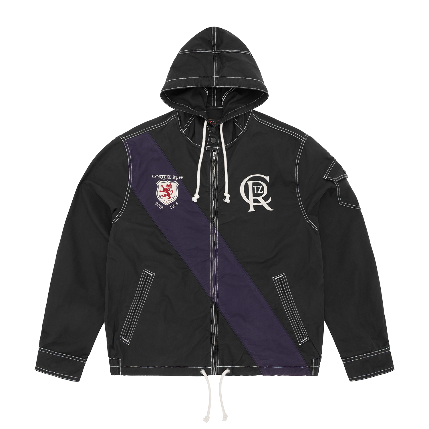 Corteiz SHIELD CREST TWILL JACKET [BLACK] CRTZRTW