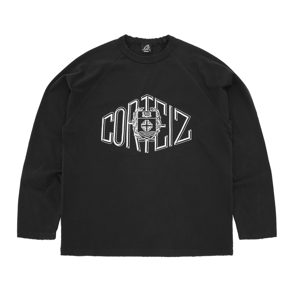 Corteiz SOPHOMORE RAGLAN LS [BLACK] CRTZRTW