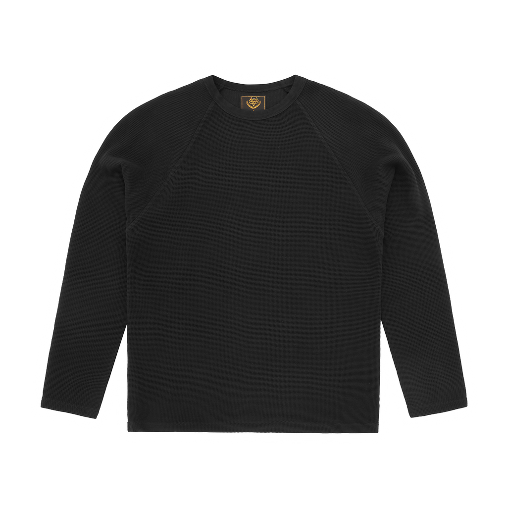 Corteiz STAR RAGLAN WAFFLE THERMAL [BLACK] CRTZRTW