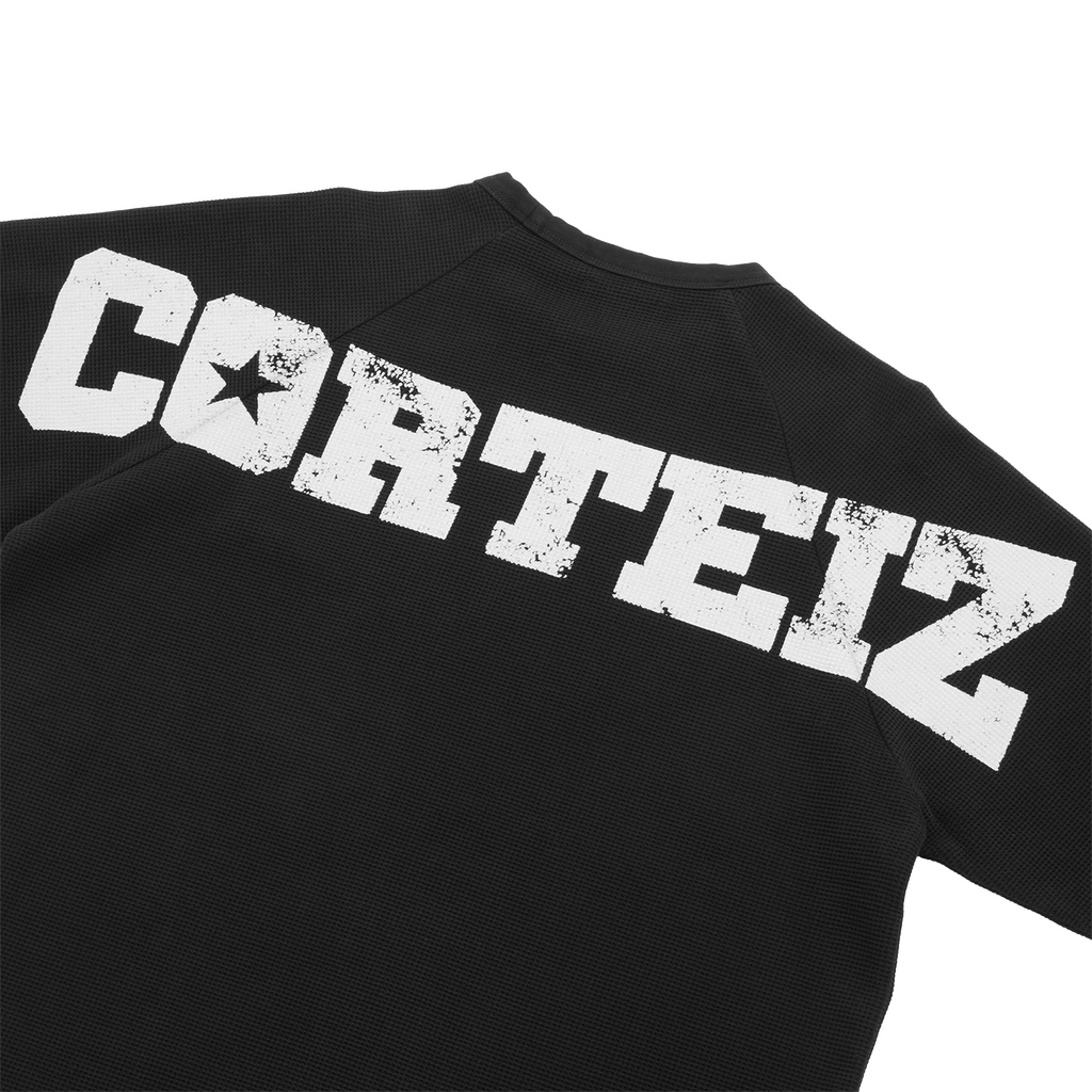 Corteiz STAR RAGLAN WAFFLE THERMAL [BLACK] CRTZRTW