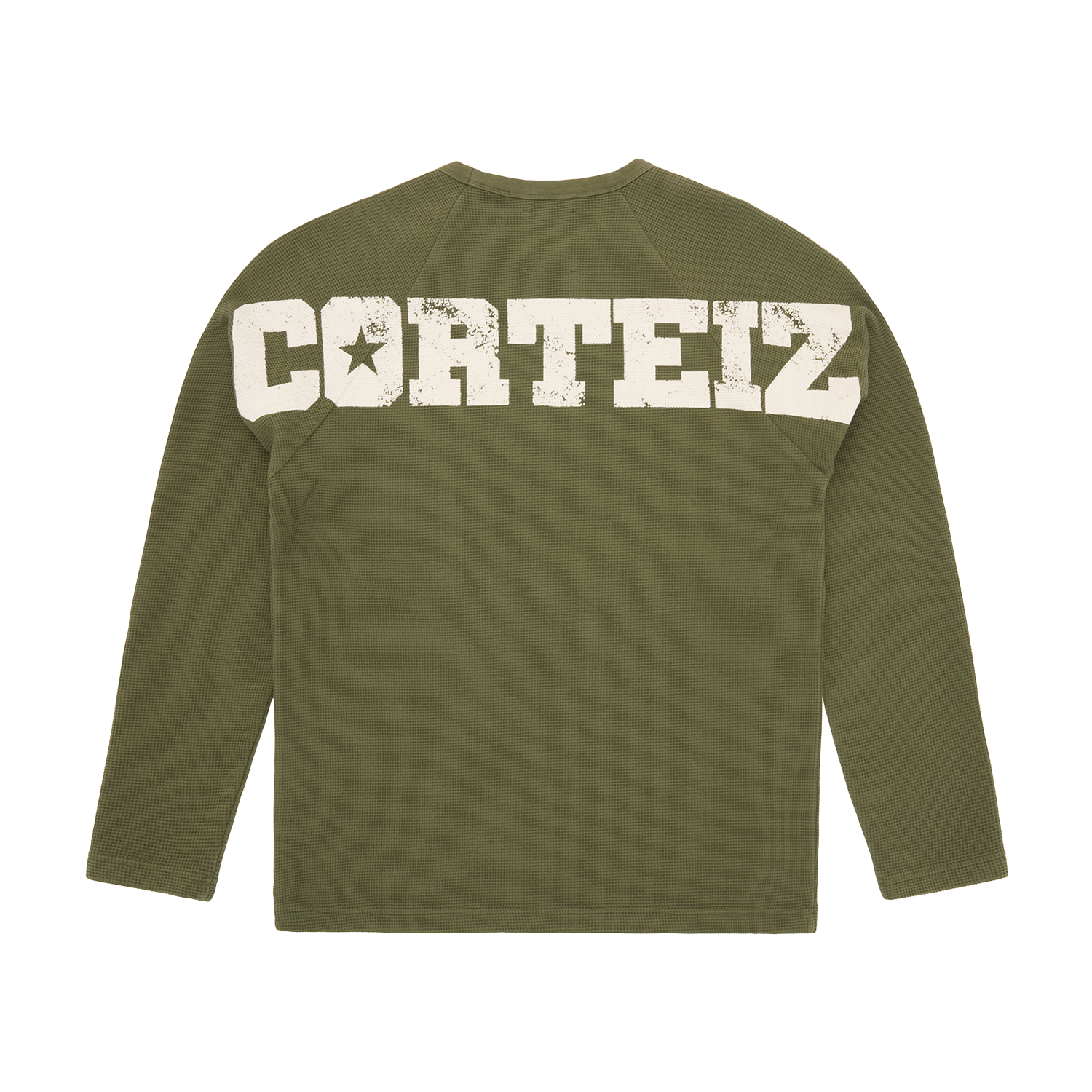 Corteiz STAR RAGLAN WAFFLE THERMAL [OLIVE] CRTZRTW