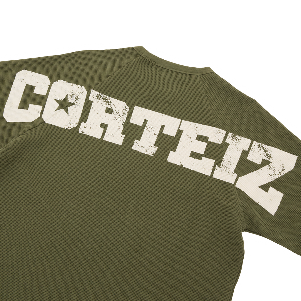 Corteiz STAR RAGLAN WAFFLE THERMAL [OLIVE] CRTZRTW