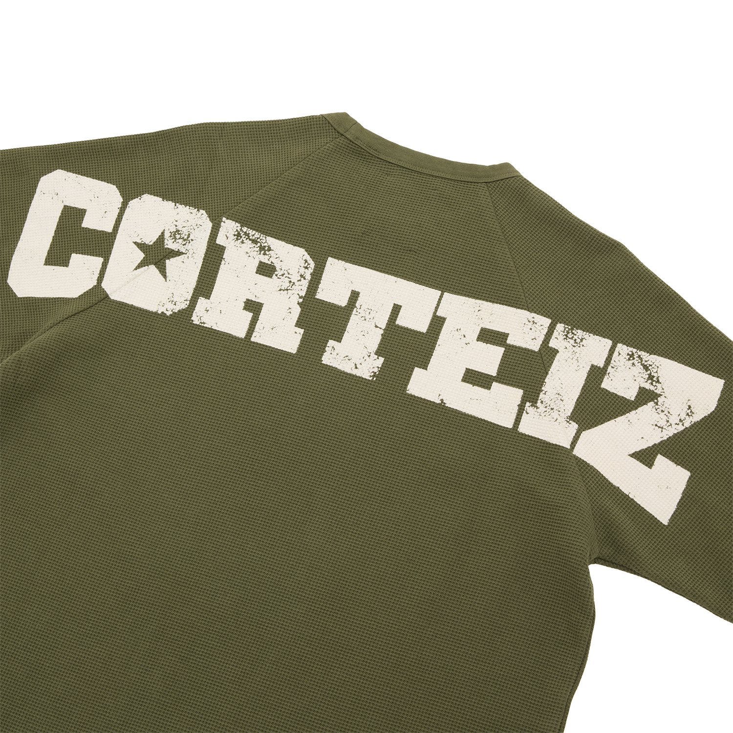 Corteiz STAR RAGLAN WAFFLE THERMAL [OLIVE] CRTZRTW