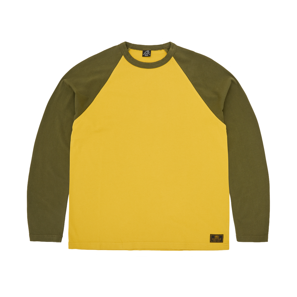 Corteiz STENCIL RAGLAN LS [GOLD/OLIVE] CRTZRTW