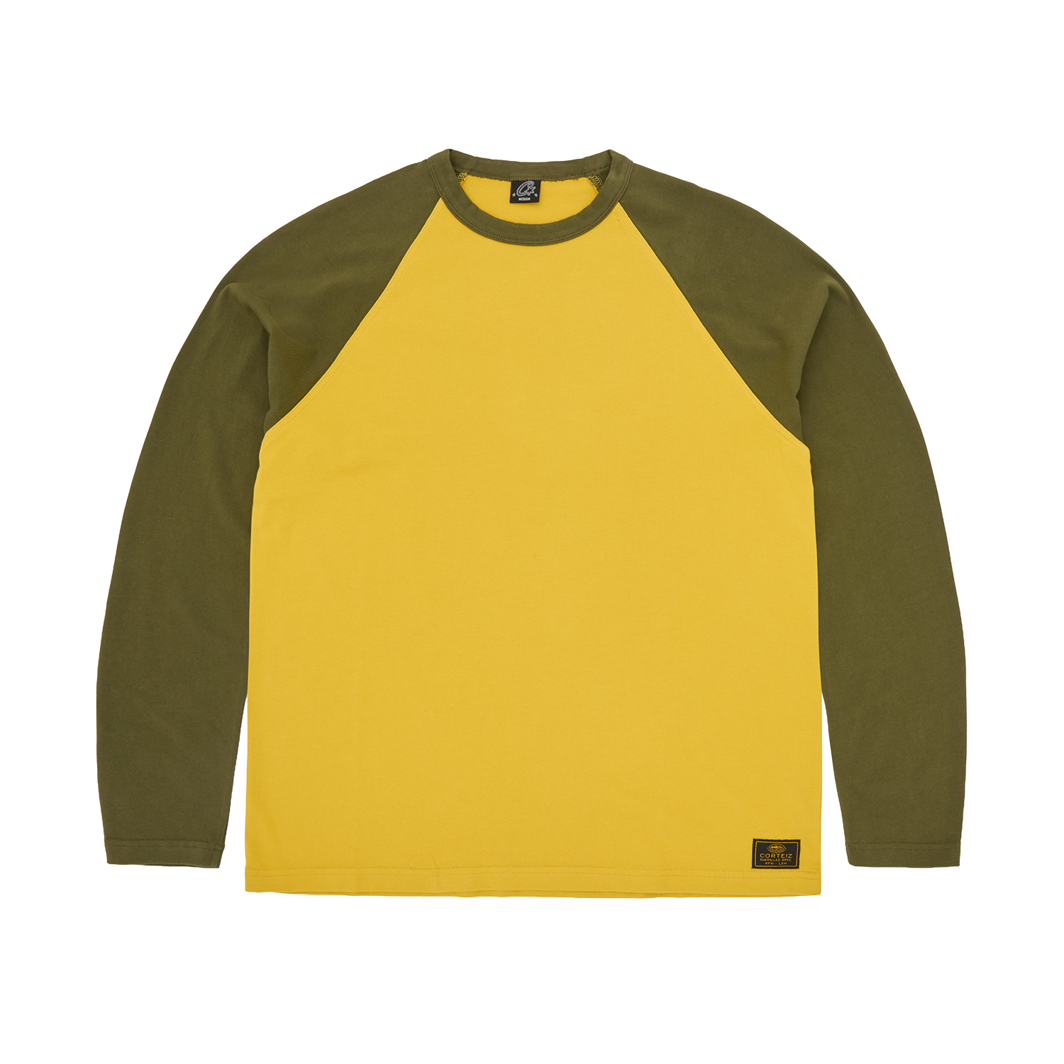 Corteiz STENCIL RAGLAN LS [GOLD/OLIVE] CRTZRTW