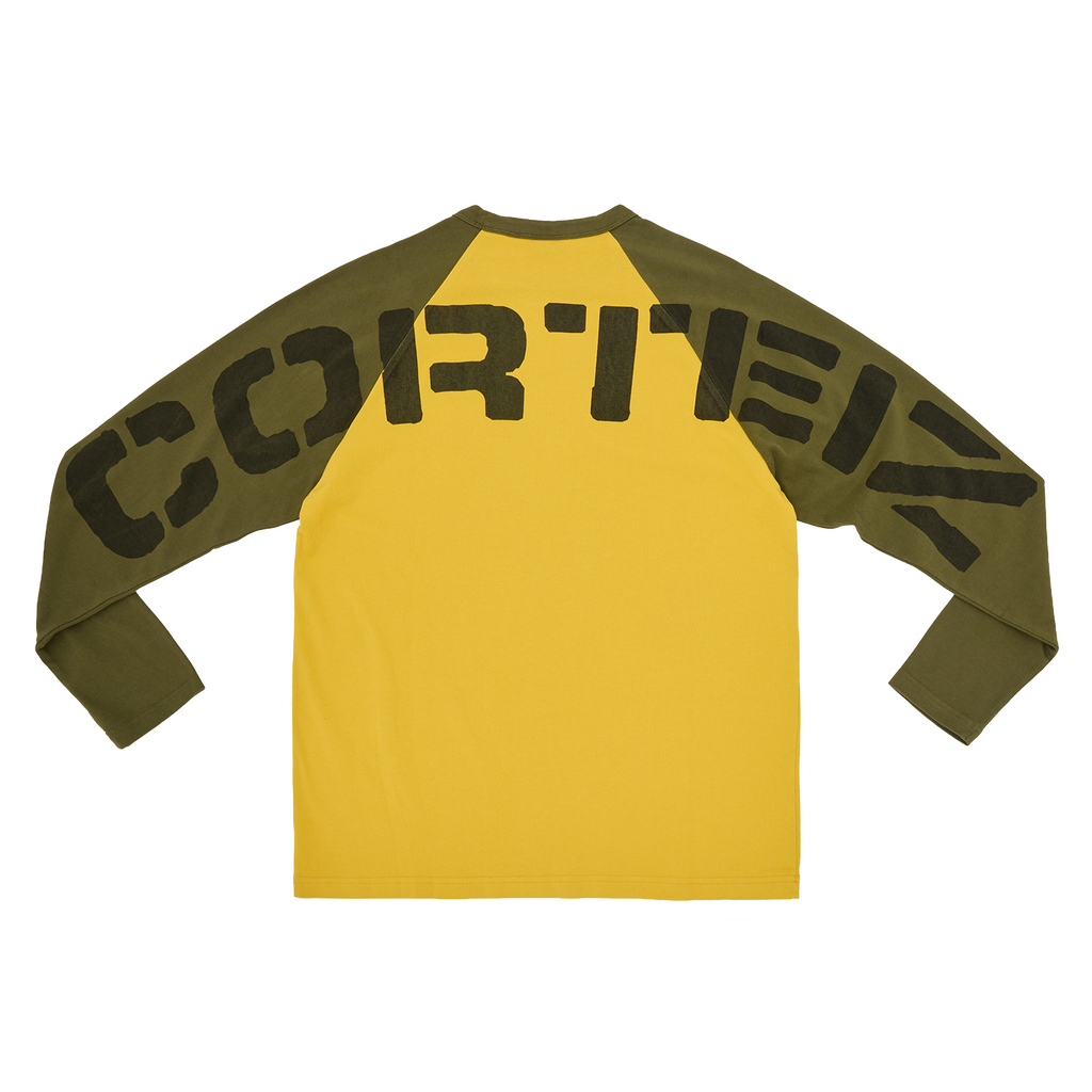 Corteiz STENCIL RAGLAN LS [GOLD/OLIVE] CRTZRTW
