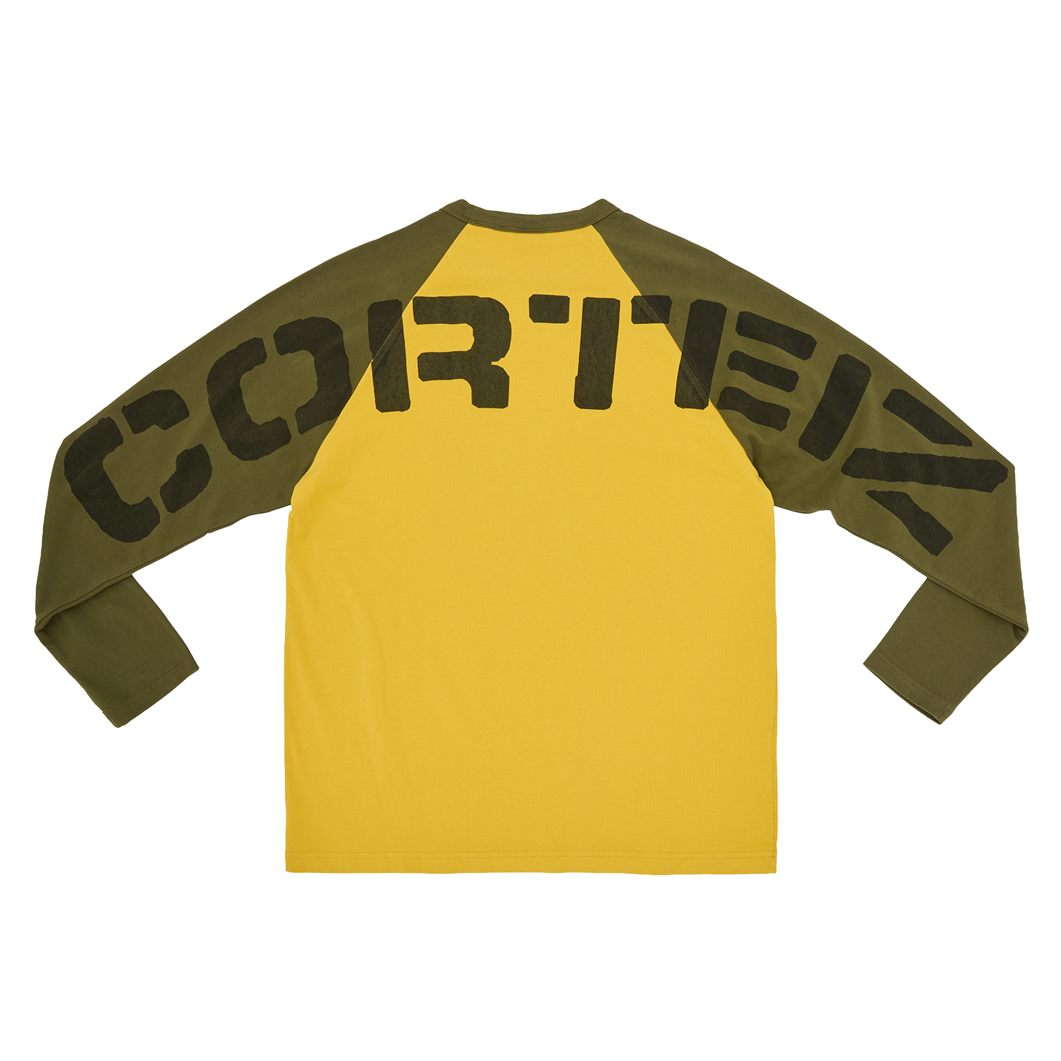Corteiz STENCIL RAGLAN LS [GOLD/OLIVE] CRTZRTW