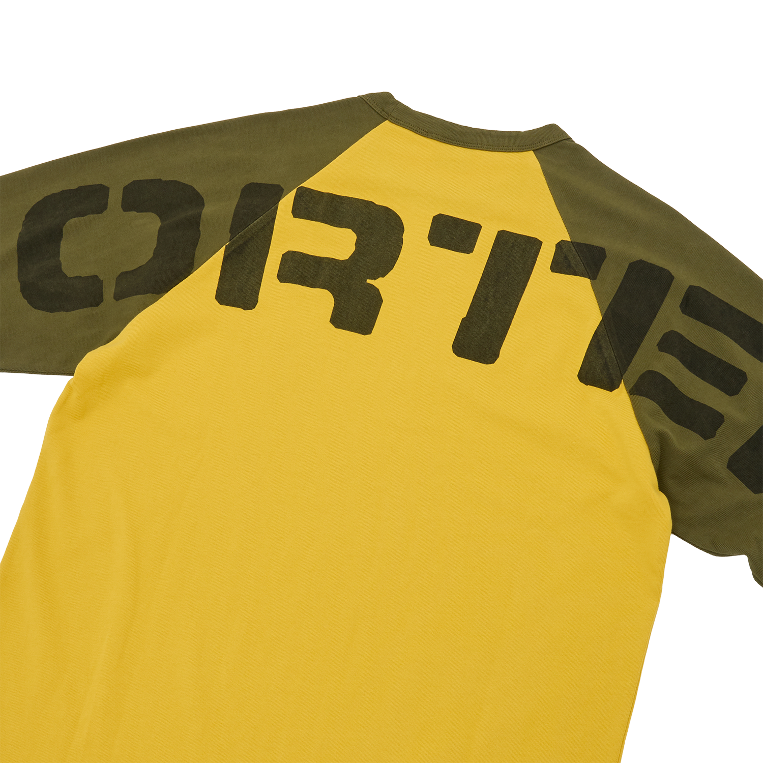 Corteiz STENCIL RAGLAN LS [GOLD/OLIVE] CRTZRTW